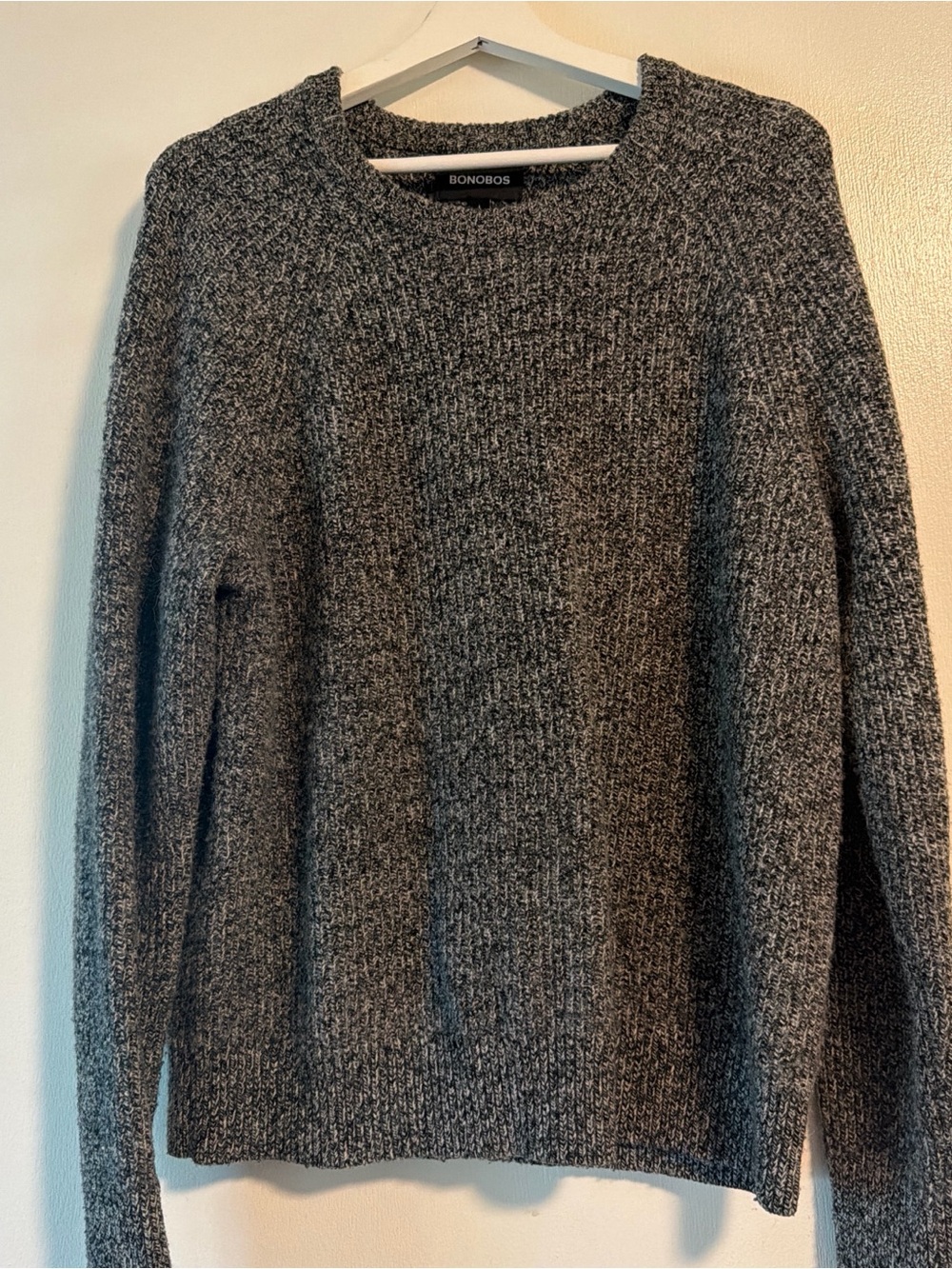 Bonobos Heathered Charcoal Crewneck Sweater